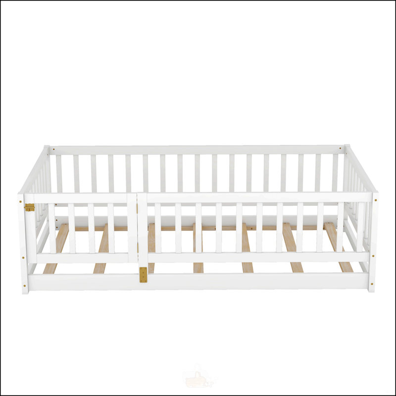 Twin Size Floor Bed With Slats