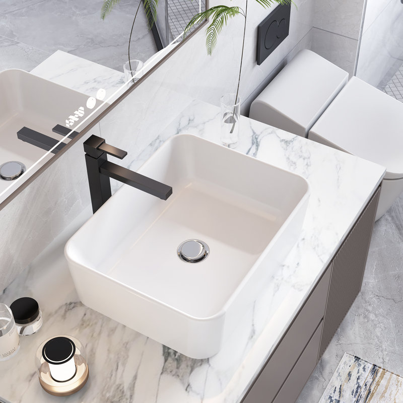 Blue Elephant 18.7mm L x 14.8mm W Natural Stainless Steel Rectangular Sink