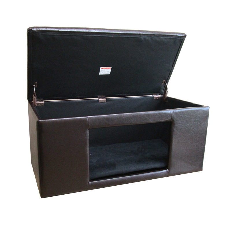 Antoinette Orthopedic Faux Leather Pet Bed