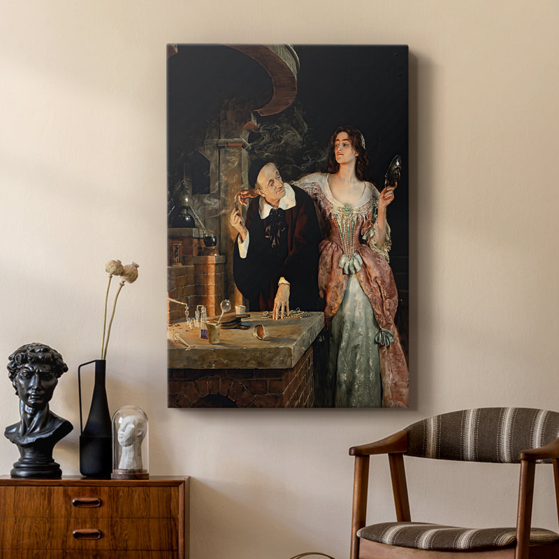 Le laboratoire - toile tendue par John Collier, 24 po x 36 po