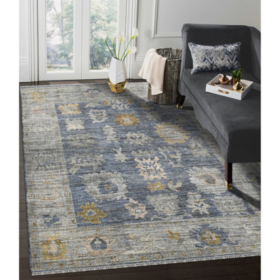 Jwell Hand Knotted Wool Geometric Indoor Rug