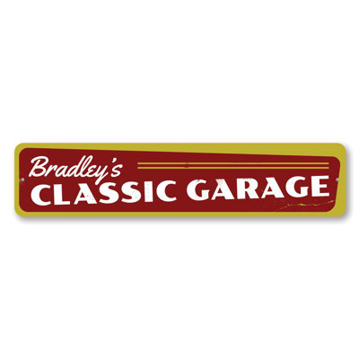 Enseigne en aluminium Classic Garage