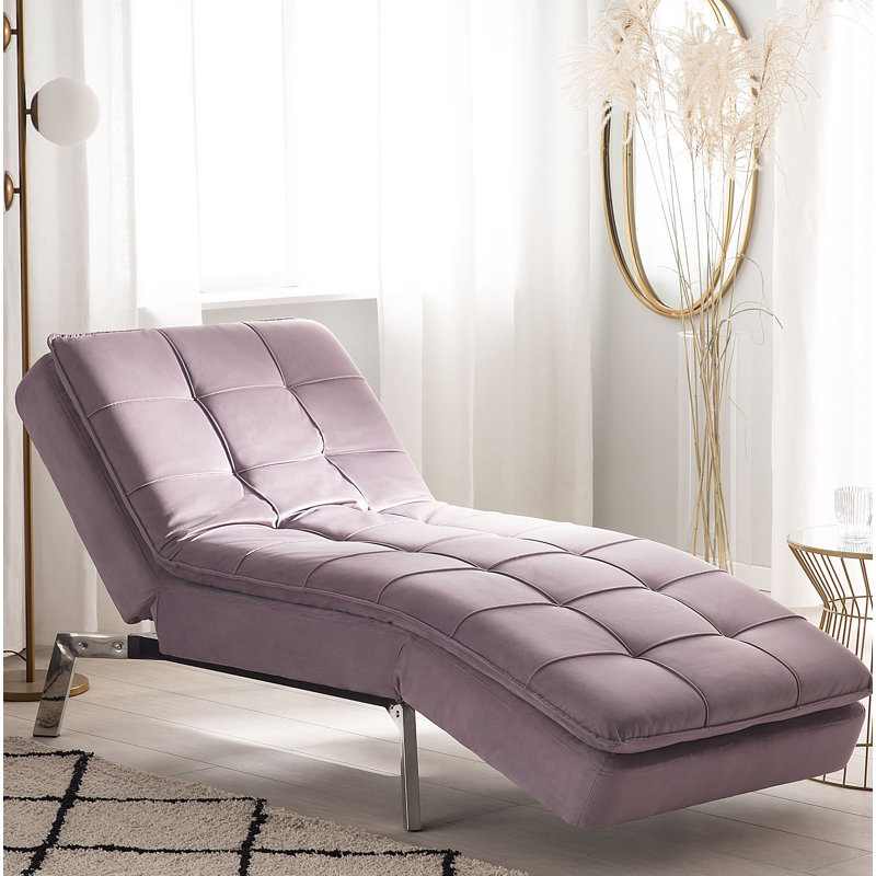 Akiria Velvet Chaise Lounge
