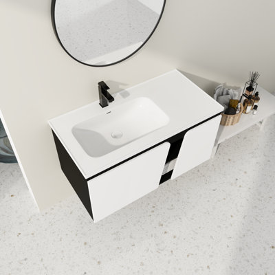 39'' Single Bathroom Vanity with Ceramic Top