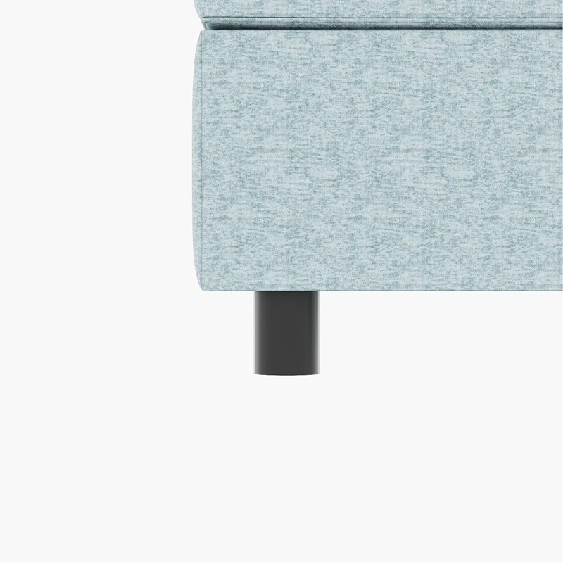 Convertible avec canapé-lit et capacité de rangement, tissu chenille bleu antique, 8, 129 po Profondeur, 124 po Largeur, 32 po Hauteur de rangement, bleu, profond, large, haut