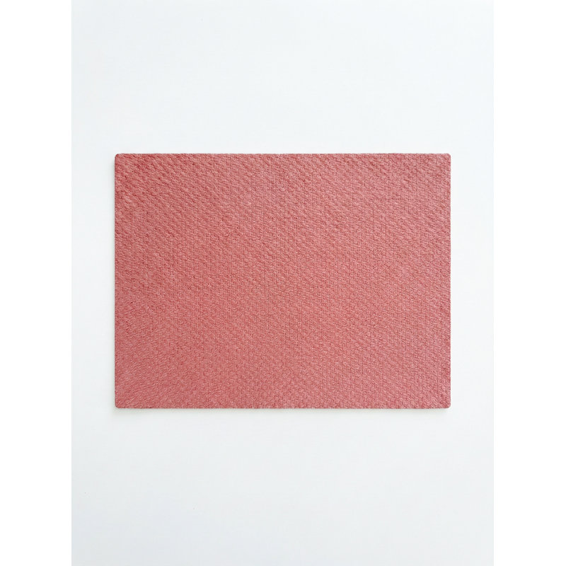 Napperon intérieur poli rose tissé à la dérive, Pink