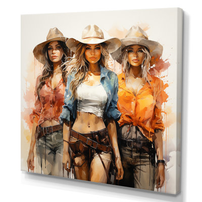 Cowgril Beauties Of The Ranch I - Art mural