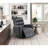 Glider Reclining Chair Swivel Motion Breathable Faux Leather Upholstery Luxury Living Room Furniture, Movie Chair-1751672578