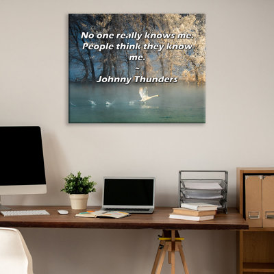 Astoria Grand Gallery Wrapped Canvas By Johnny Thunders: "No one really knows me. People think they k