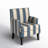 Aguilar Transitional Upholstered Armchair with Nail Head Trim-1360778968