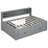 Gray Daybed With 2 Bedside Cabinets, 4 Drawers And Upper Shelves - , Functional Bedroom Furniture & Versatile Shelf Setup-551933243