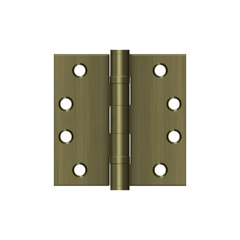Steel Surface Mount Hinge, Antique Brass