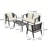 Casual Comfort Modern Patio Multi-Person Table and Chair Set-979844769