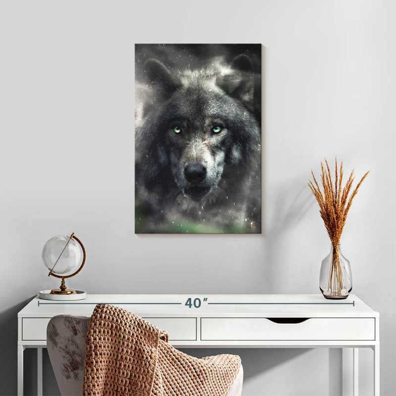 Brampt The Hungry Wolf, 24" H x 16" W
