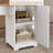 L Shaped Computer Desk with Power Outlets, Farmhouse Corner Desk with Drawers, L Shaped Executive Office Desk