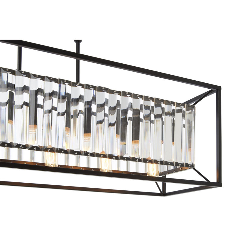 Birkley 5 - Light Black Square/Rectangle Pendant