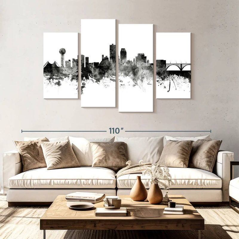 Keesha Knoxville, Tennessee Skyline II, H 54 po x l 84 po