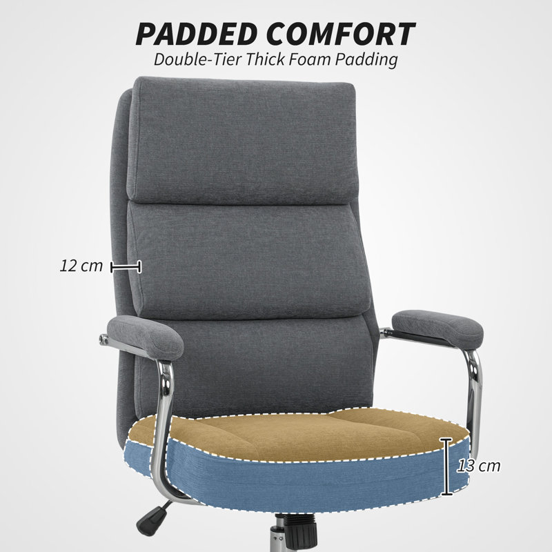 Linen Office Chair