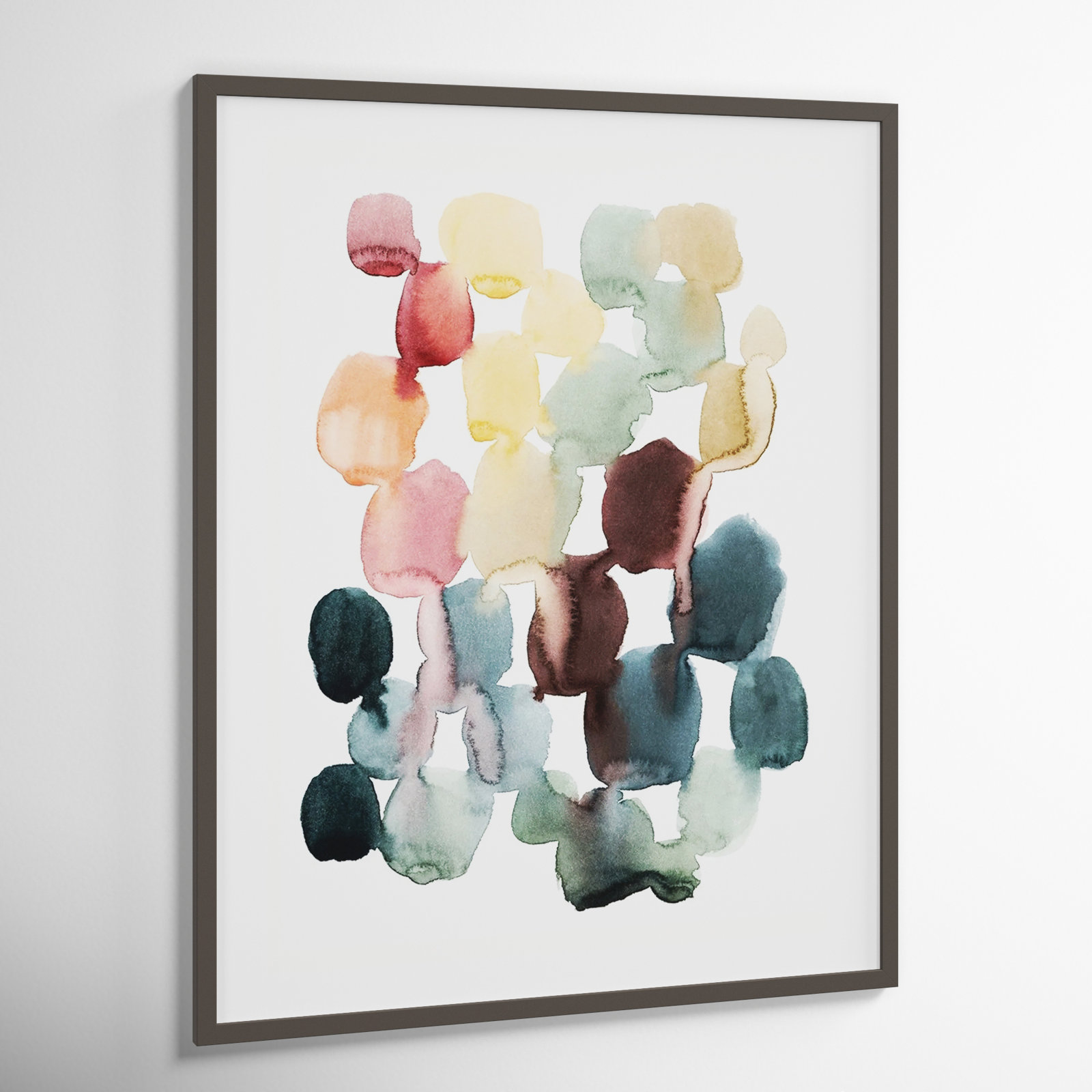 Desert Stones II by Grace Popp, Gray Framed Paper, 41" H x 33" W