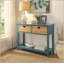 Console polyvalente en bois avec plusieurs options de rangement et fabrication robuste-1681121267