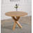 Oregon 110cm Round Solid Oak Dining Table