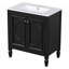 Meuble-lavabo 30 po avec lavabo, deux portes avec tablette, charnières de porte à fermeture en douceur-1393919059-1393919061