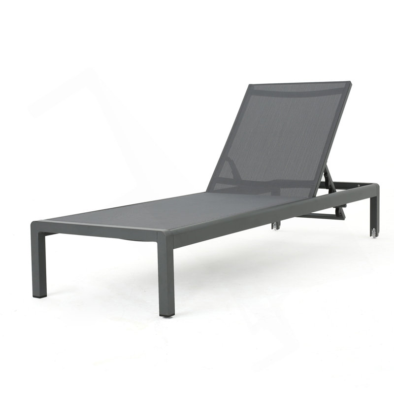 CAPE CORAL KD CHAISE LONGE GRIS (MP2) (ENSEMBLE DE 2), 2, Gris foncé