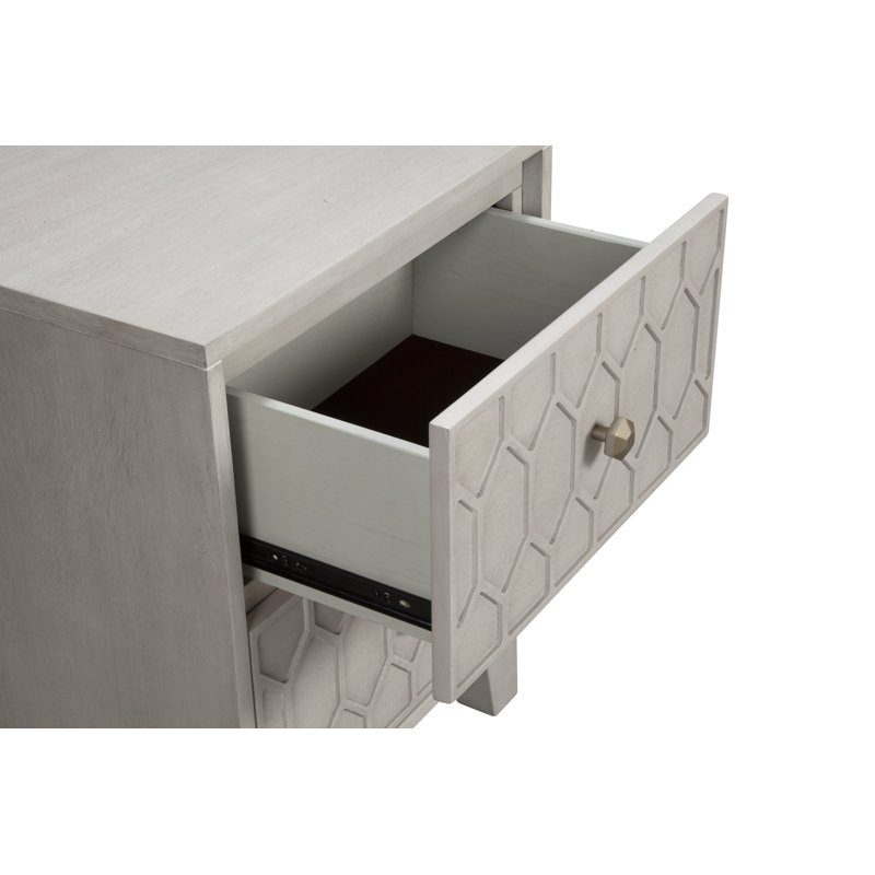 Table de chevet 2 tiroirs Klinger