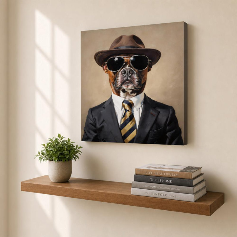 Mr. Cool I par CAD Designs - Graphisme sur toile, H 36 po x l 36 po, Toile tendue, Ne s’applique pas