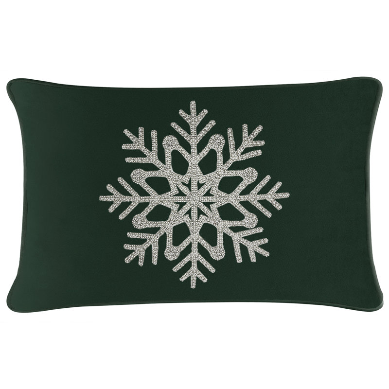 Coussin Sparkles Home | Strass et fausses perles | Rembourrage en plumes | Couleurs personnalisables, Velours émeraude