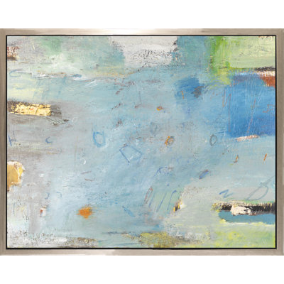 Blues - peinture sur toile avec cadre flottant