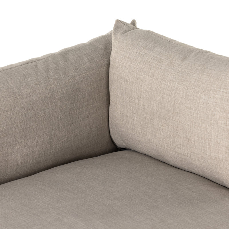 Reggio Two Arm Chaise Lounge, Bennett Moon Performance Weave
