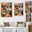 «Fluffy Cat Sleeping Sunny Flower Garden I», reproduction sur toile-567564681-567564680