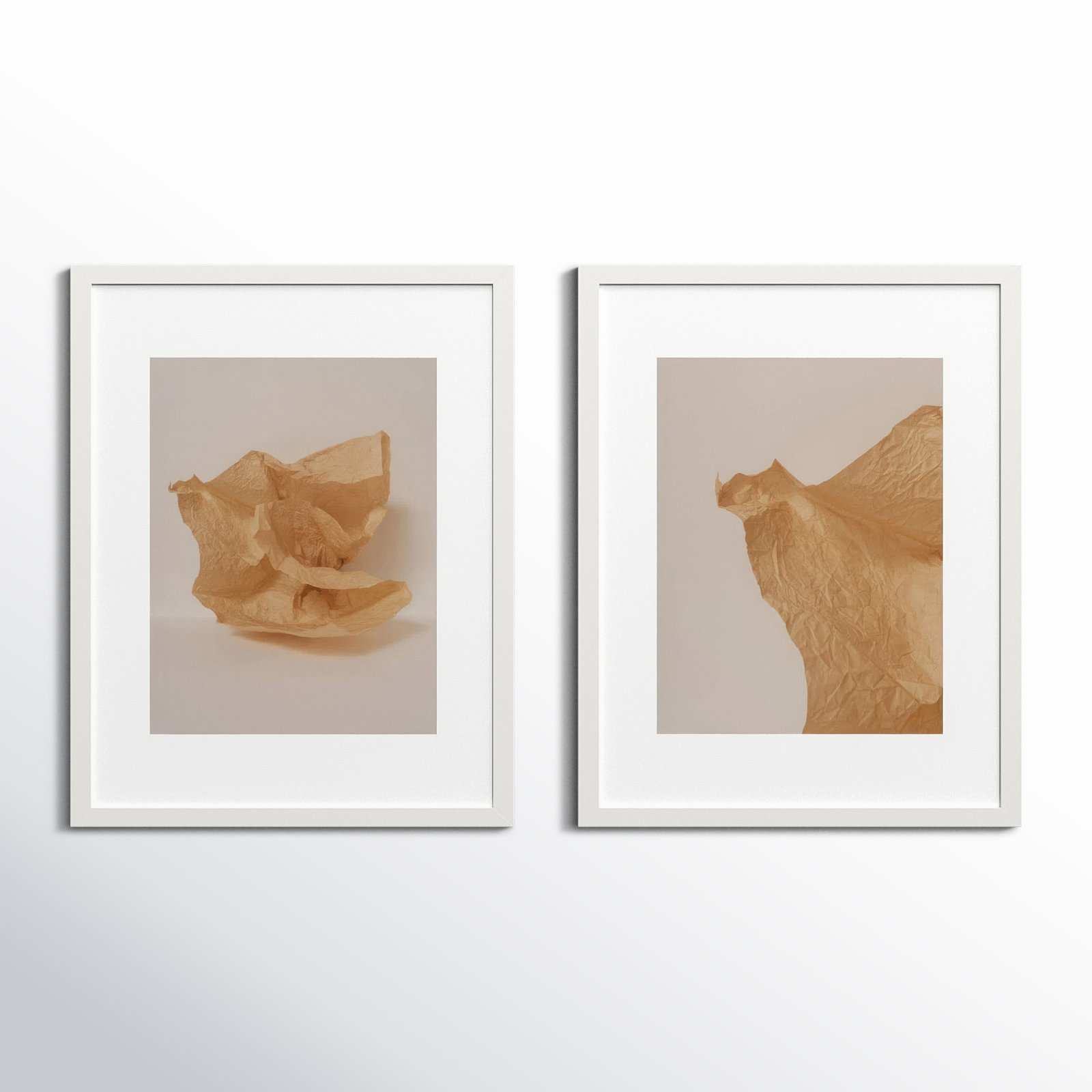 Lorena "Unpackage" 2-Piece Photo Set, White, 38" H x 30" W x 1.25" D