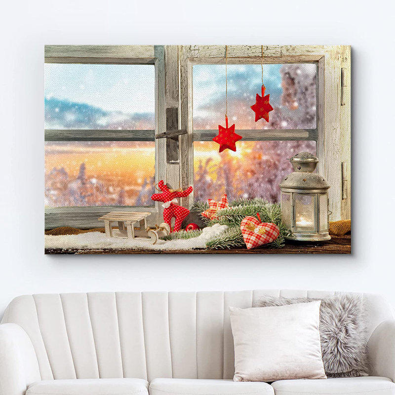«Christmas Holiday Celebration», impression sur toile tendue, H 12 po x l 18 po x P 1,5 po