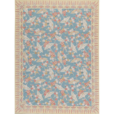 Aubusson Renaissance Wool Floral Area Rug