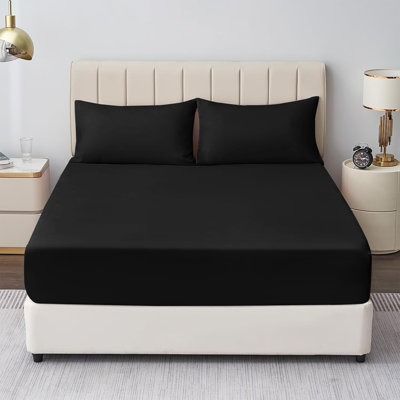 Mieasha Microfiber Plain Weave Fitted Sheet