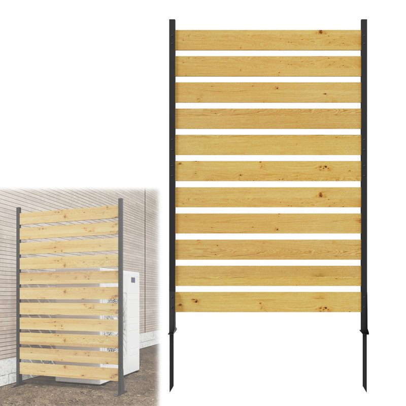 Clôture d'intimité en bois de cèdre 72 po x l 38,5 po (1 panneau), écran d'intimité extérieur, clôtures décoratives pour patio