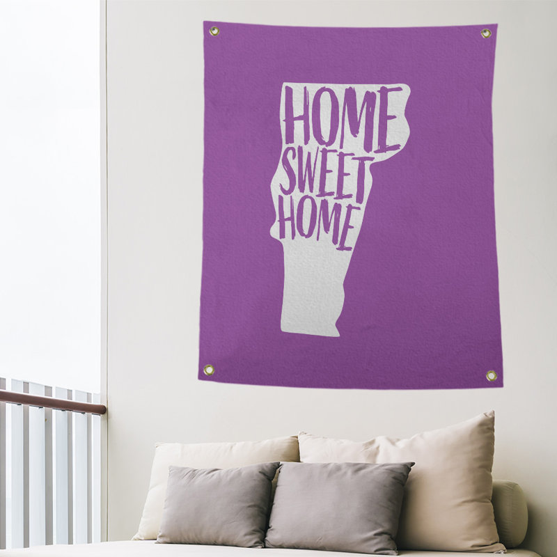 Tapisserie murale vermont doux pour la maison, H 36 po x l 26 po, Violet