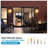 26"(H) 1ps Modern Outdoor Wall Lanterns with Black Metal Frame and Clear Glass, 4 E12 Bulb Socket, Weatherproof Wall Sconces for Porch, Garden, Patio (No Bulbs)