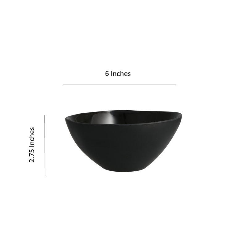 Sandia Dashiell 18 oz. Cereal Bowl, Obsidian