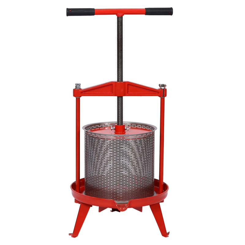 Pressoir à fruits et à vin en acier inoxydable 3,69 gallons / 14 L