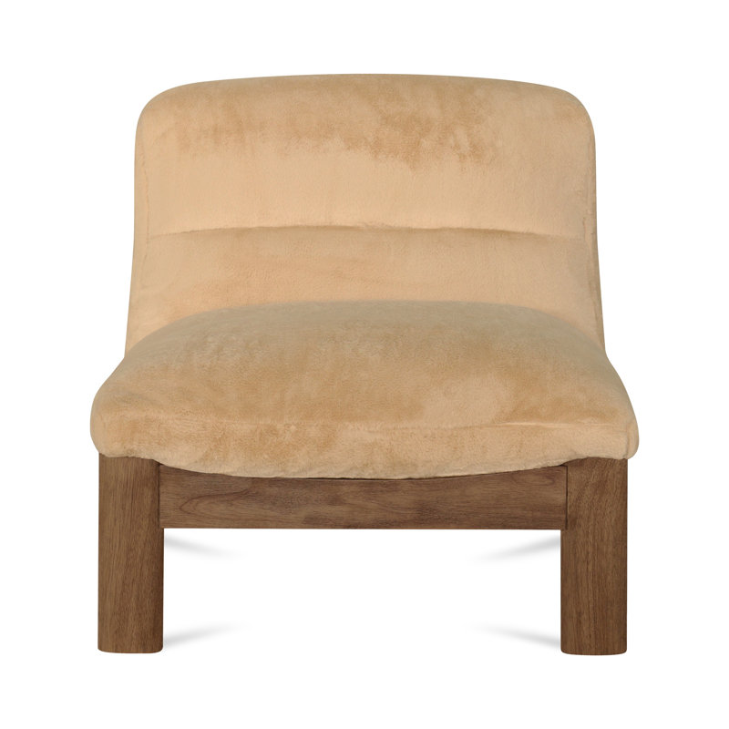 Pierce Accent Slipper Chair, Brown
