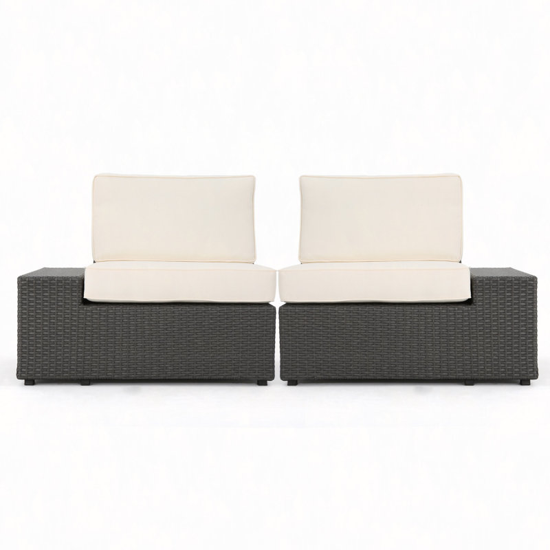 Fauteuils Cruz (gauche et droite), White Cushion/Gray Frame