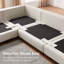 Canapé modulaire rembourré avec repose-pieds 8 pièces Chayten-105705665