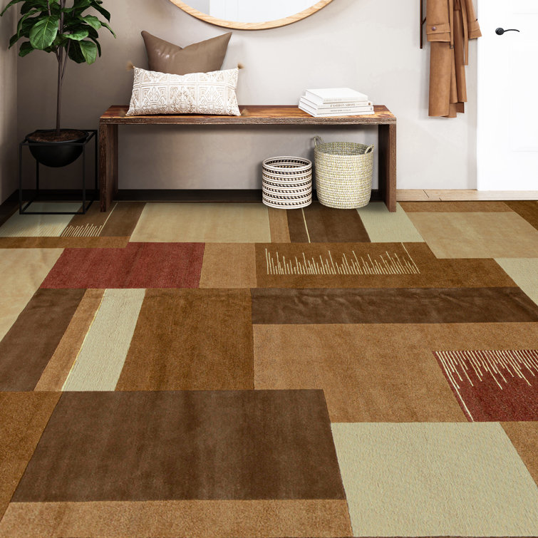 Bokara Rug Co., Inc. Hand-Knotted High-Quality Beige and Rust Area Rug ...