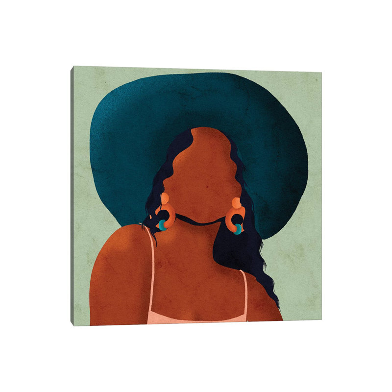 Kim by Reyna Noriega - Painting on Canvas, Wrapped Canvas, 93.98 cm H x 93.98 cm W x 3.175 cm D