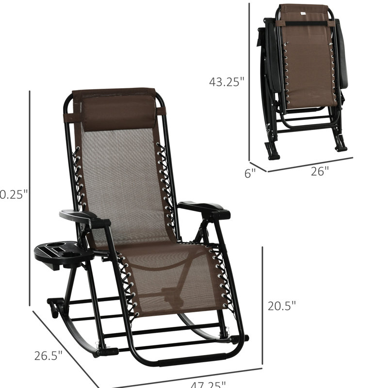 Chaise berçante pour l'extérieur Zero Gravity