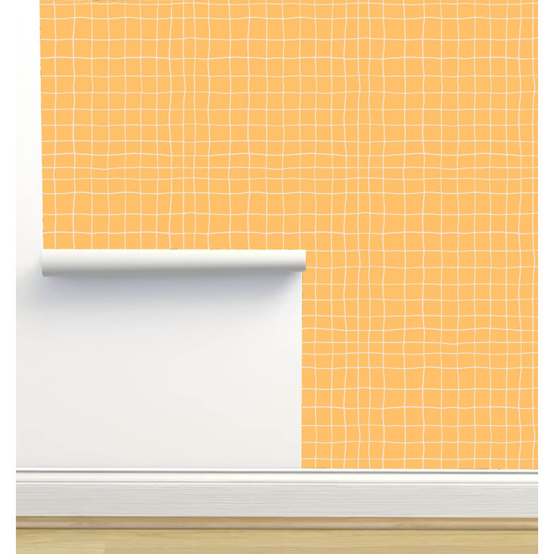 Rouleau de papier peint auto-adhésif texture L 2,16 pi x l 5 po Amy Mac Ready Designs, Jaune