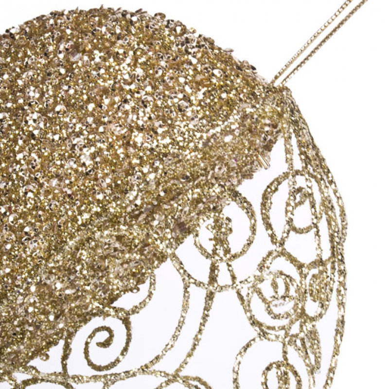 15cm Metal Holiday Shaped Ornament, Gold